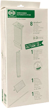 SEBO Service Box X7/X8 (1 Piece), 8 bags, Micro & Exhaust Filter, and Sealing Strip
